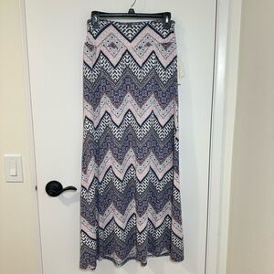 Joe Benbasset Blue and Pink Maxi Skirt Casual Resort Wear
